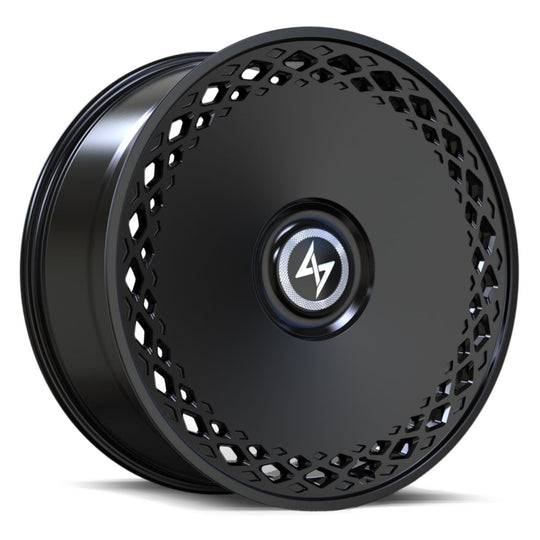 SL44241055302 - Sentali Luxx Coral Reef 24X10 5X120 / 5X127 30mm Satin Black - Sentali Luxx Wheels Canada