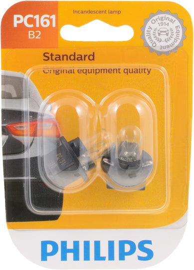PC161B2 Philips Standard Minature PC161 - Standard - Twin Blister Pack Philips Bulbs