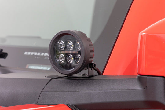 71078 LED Light - Ditch Mount - 3.5" Black Round Pair - Amber DRL - Ford Bronco (21-23) Rough Country Canada