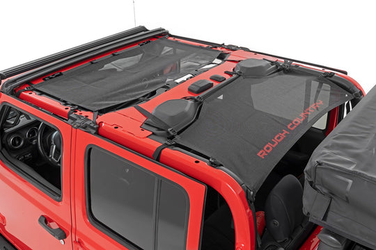 85118 Mesh Bikini Top Plus - Black - Jeep Gladiator JT 4WD (2020-2022) Rough Country Canada