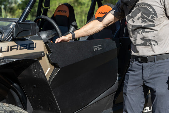 93121 Aluminum Lower Half Doors - Rear - Polaris RZR XP 4 1000 (2014-2021) Rough Country Canada