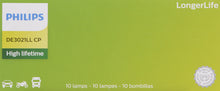 Load image into Gallery viewer, DE3021LLCP Philips LongerLife Miniature DE3021LL - LongerLife - Multiple Commercial 10-Pack Philips Bulbs