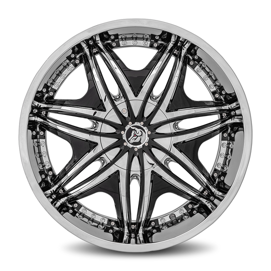 MOR-229BLNK3573 - Diablo Morpheus 22X9.5 Blank 35mm Chrome - Diablo Wheels Canada