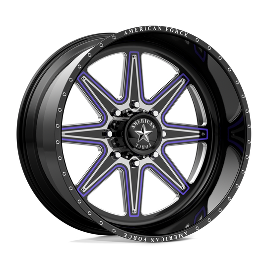 AFTD211S71-2-21 - American Force AFW Evade 20X10 5X127 -25mm Gloss Black - American Force Wheels Canada