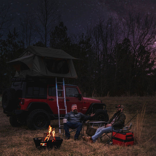 117513A Overland Collapsible Fire Pit w/Carry Bag Rough Country Canada