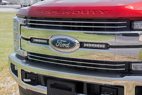 70696 LED Light - Grille Mount - 8" Chrome Pair - Ford Super Duty (17-19) Rough Country Canada