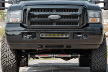 Load image into Gallery viewer, 70665 LED Light - Bumper Mount - 2" Black Dual Row - Ford Super Duty (05-07) Rough Country Canada