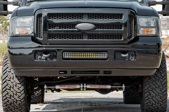 70665 LED Light - Bumper Mount - 2" Black Dual Row - Ford Super Duty (05-07) Rough Country Canada