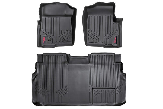 M-50912 Floor Mats - FR & RR - 1 Ret Hook - Ford F-150 2WD/4WD (2009-2012) Rough Country Canada