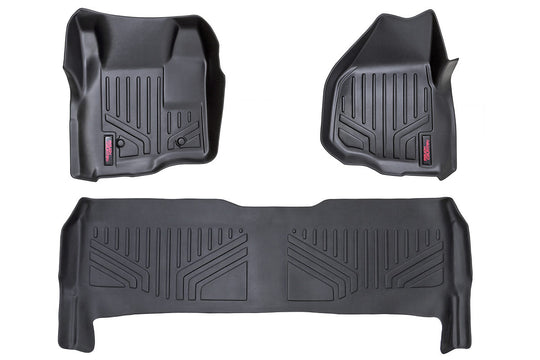 M-51223 Floor Mats - FR & RR - Depressed Pedal - Ford Super Duty (11-16) Rough Country Canada