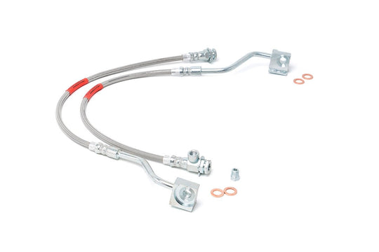 89310S Brake Lines - Stainless - FR - 4-6" Lift - Ford Bronco/F-150 (80-96) Rough Country Canada