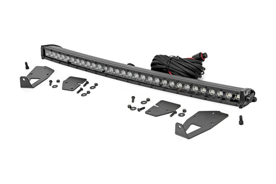 70702 LED Light - Grille Mount - 30" Black Single Row - Ford Raptor (17-20) Rough Country Canada