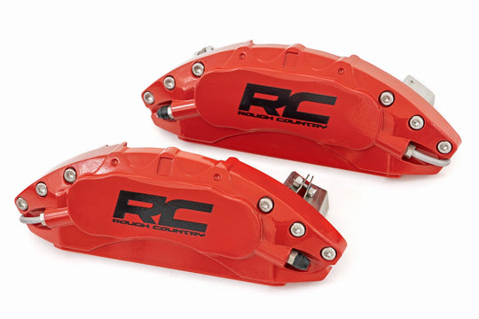 71142A Caliper Cover - Red - Jeep Gladiator JT/Wrangler 4XE/Wrangler JL (18-23) Rough Country Canada