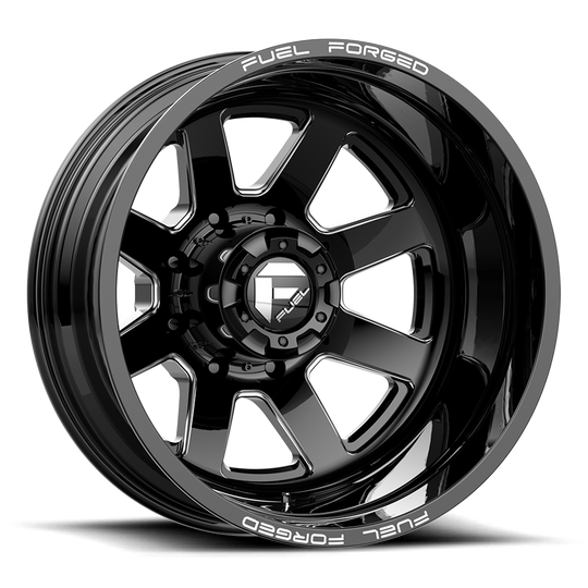 DE0920829235 - Fuel Off-Road DE09 FF09D 20X8.25 8X200 -202 mm Matte Black Milled - Fuel Off-Road Wheels Canada