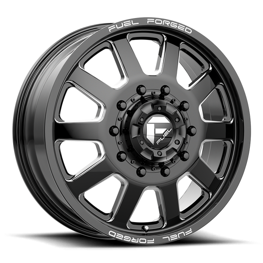 DE092282A9 - Fuel Off-Road DE09 FF09D 22X8.25 10X225 105mm Matte Black Milled - Fuel Off-Road Wheels Canada