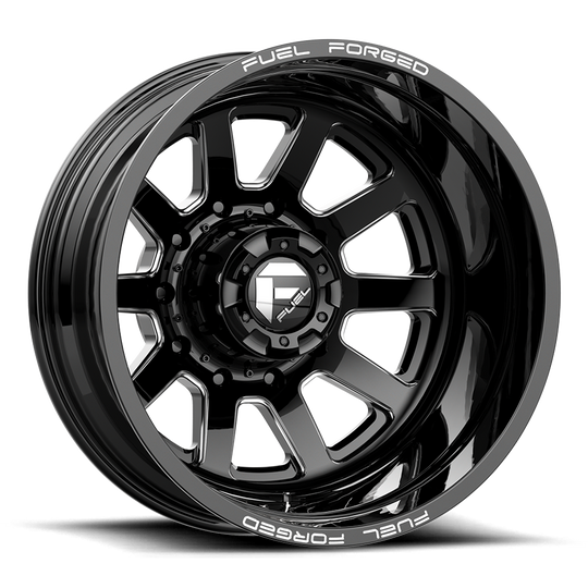 DE092420A845 - Fuel Off-Road DE09 FF09D 24X12 10X170 -50 mm Matte Black Milled - Fuel Off-Road Wheels Canada