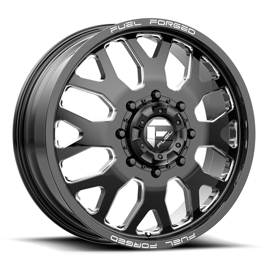DE19228292 - Fuel Off-Road DE19 FF19D 22X8.25 8X200 105mm Gloss Black Milled - Fuel Off-Road Wheels Canada