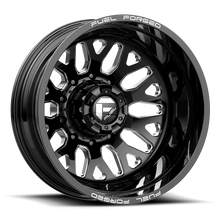 Load image into Gallery viewer, DE192482A945 - Fuel Offroad DE19 FF19D 24X8.25 10X225 -225 mm Gloss Black Milled - Fuel Offroad Wheels Canada