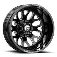 Load image into Gallery viewer, DE1924828D45 - Fuel Off-Road DE19 FF19D 24X8.25 8X165.1 -265 mm Gloss Black Milled - Fuel Off-Road Wheels Canada