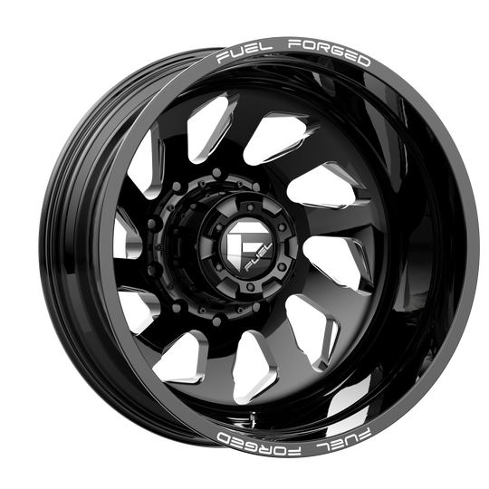 DE392082A935R - Fuel Offroad DD39 FF39D 20X8.25 10X225 -202 mm Gloss Black Milled - Fuel Offroad Wheels Canada