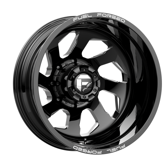 DE3920829235R - Fuel Off-Road DD39 FF39D 20X8.25 8X200 -202 mm Gloss Black Milled - Fuel Off-Road Wheels Canada