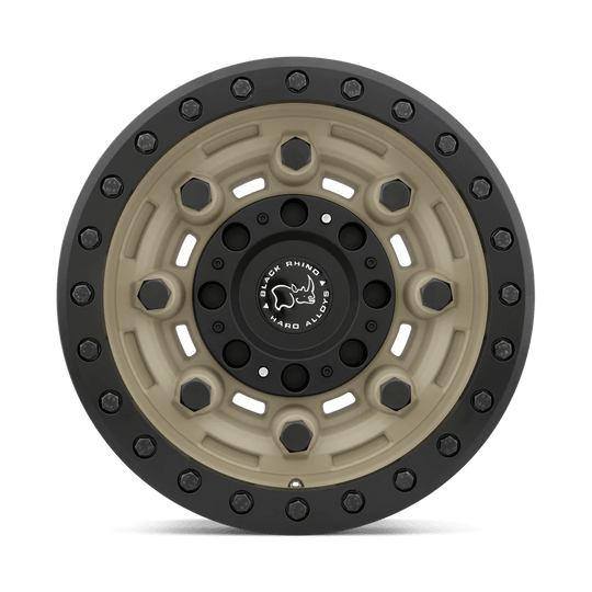 1785GAR-25127D71 - Black Rhino Garrison Beadlock 17X8.5 5X127 -32 mm Desert W/ Matte Black Ring - Black Rhino Wheels Canada