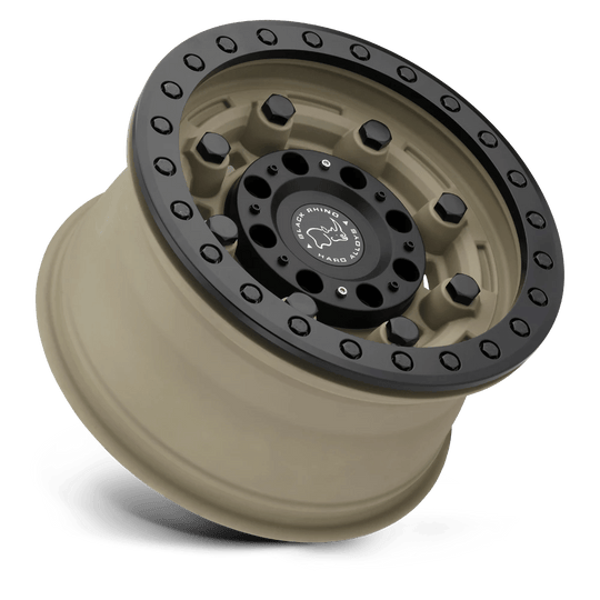 1785GAR-25114D71 - Black Rhino Garrison Beadlock 17X8.5 5X114.3 -32 mm Desert W/ Matte Black Ring - Black Rhino Wheels Canada