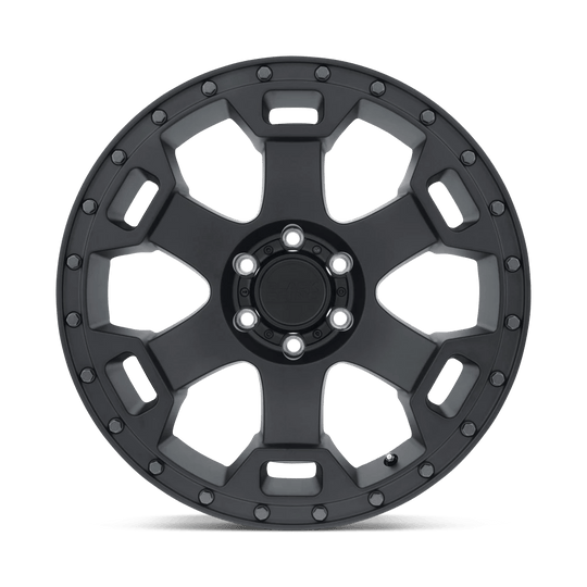 1890GLT126135M87 - Black Rhino Gauntlet 18X9 6X135  12mm Semi Gloss Black W/ Gunmetal Bolts - Black Rhino Wheels Canada