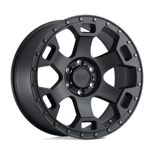 1890GLT126120M67 - Black Rhino Gauntlet 18X9 6X120  12mm Semi Gloss Black W/ Gunmetal Bolts - Black Rhino Wheels Canada