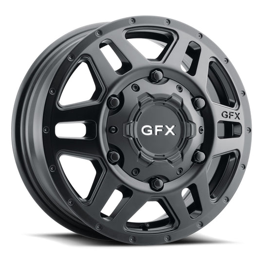 MV2 660-6205-84 MB - G-FX Modern Van MV2 Dually Front 16X6 6X205 ET 84mm Matte Black - G-FX Modern Van Wheels Canada