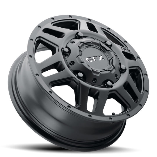 MV2 660-6205-84 MB - G-FX Modern Van MV2 Dually Front 16X6 6X205 ET 84mm Matte Black - G-FX Modern Van Wheels Canada