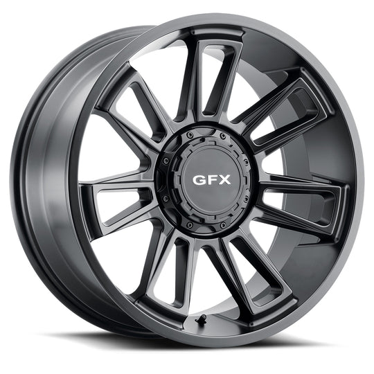 T21 890-8170-12 MB - G-FX TR21 18X9 8X170 12mm Matte Black - G-FX Wheels Canada