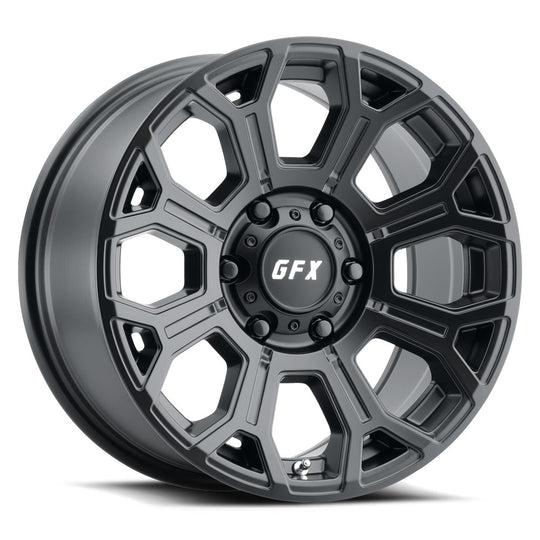 T19 785-8165-18 MB - G-FX Series TR19 17X8.50 8X165.1 ET 18mm Matte Black - G-FX Series Wheels Canada