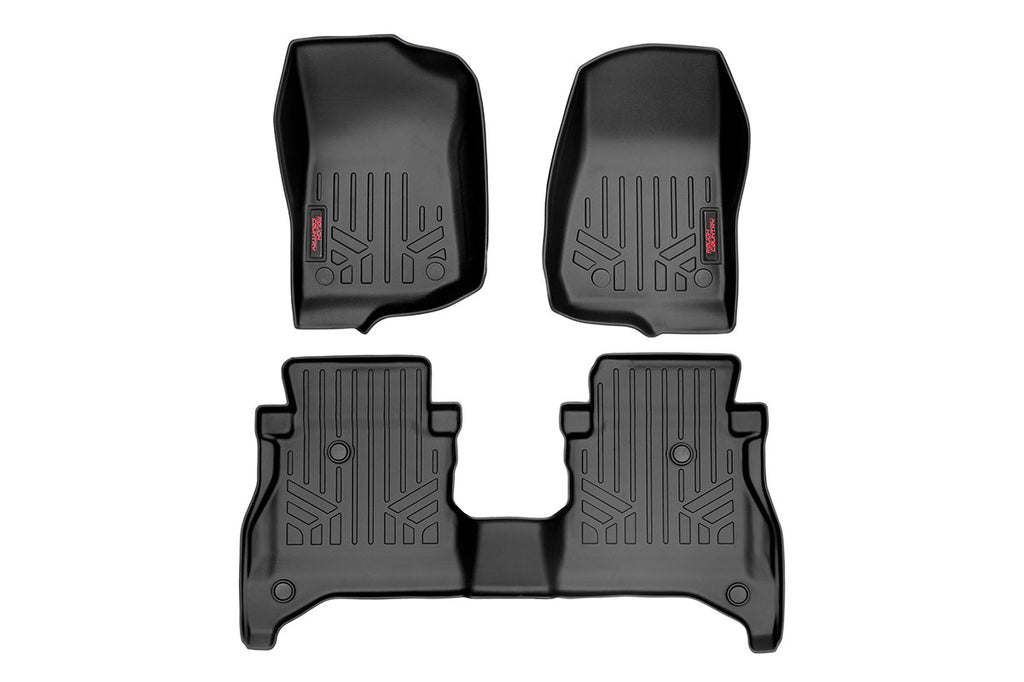 M-61505 Floor Mats - FR & RR - RR Non-Lock - Jeep Gladiator JT 4WD (20-22) Rough Country Canada