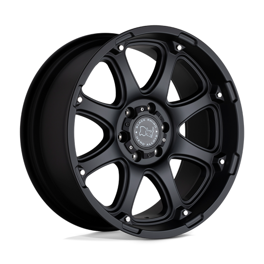 1890GLA126135M87 - Black Rhino Glamis 18X9 6X135  12mm Matte Black - Black Rhino Wheels Canada