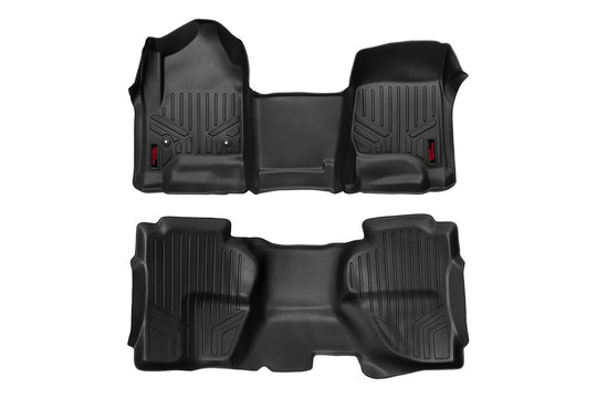 M-21142 Floor Mats - FR & RR - OV Hump - Ext Cb - Chevy/GMC 1500/2500HD/3500HD 2WD/4WD Rough Country Canada