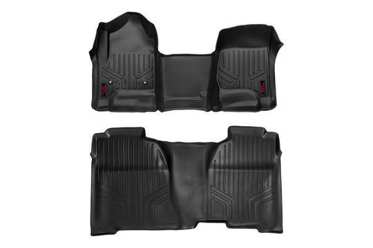 M-21143 Floor Mats - FR & RR - OV Hump - Crew - Chevy/GMC 1500/2500HD/3500HD 2WD/4WD Rough Country Canada
