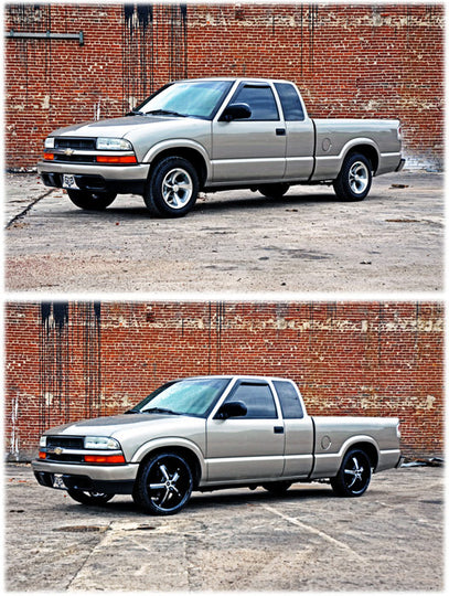 727 Lowering Kit - 2 Inch FR - 3 Inch RR - Chevy/GMC S10 Truck (82-03)/Sonoma (91-03) Rough Country Canada