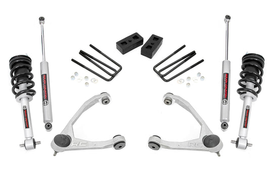 198.23 3.5 Inch Lift Kit - Cast Steel - N3 Strut - Chevy/GMC 1500 (14-16) Rough Country Canada