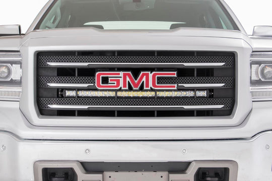 70625 LED Light - Behind Grille Mount - 30" Chrome Single Row - Chevy/GMC 1500 (14-18) Rough Country Canada