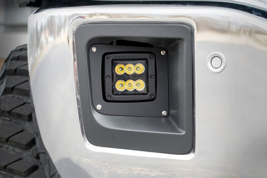 70689 LED Light - Fog Mount - 2" Black Pair - GMC Sierra 1500 (14-15) Rough Country Canada
