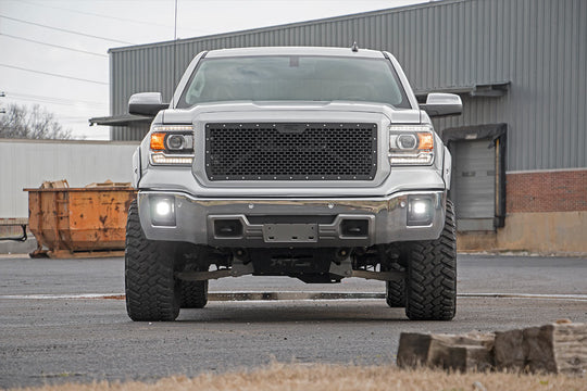 70689 LED Light - Fog Mount - 2" Black Pair - GMC Sierra 1500 (14-15) Rough Country Canada