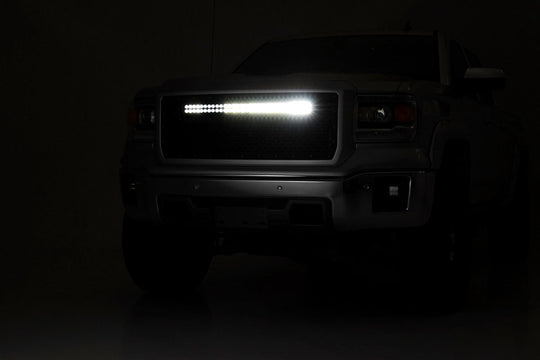 70190 Mesh Grille - 30" Dual Row LED - Black - GMC Sierra 1500 (14-15) Rough Country Canada