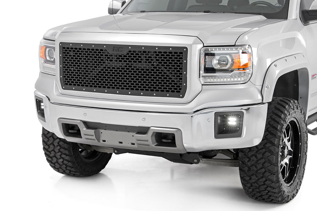 70188 Mesh Grille - GMC Sierra 1500 2WD/4WD (2014-2015) Rough Country Canada