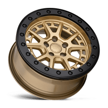 Load image into Gallery viewer, 1570GRV155100L72 - Black Rhino Gravel Beadlock 15X7 5X100  15mm Gold W/ Black Ring &amp; Bolts - Black Rhino Wheels Canada