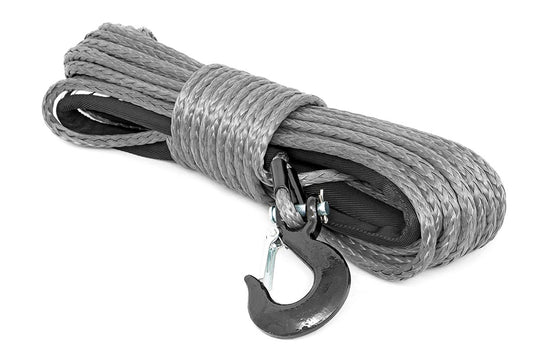 RS117 Synthetic Rope - 3/8 Inch - 85 Ft Length - Gray Rough Country Canada