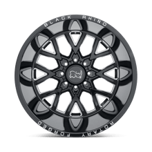 Load image into Gallery viewer, 2414GRM-65127B71 - Black Rhino Grimlock 24X14 5X127 -76 mm Gloss Black &amp; Milled - Black Rhino Wheels Canada