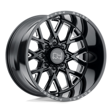Load image into Gallery viewer, 2015GRM-48170B25 - Black Rhino Grimlock 20X11.5 8X170 -44 mm Gloss Black &amp; Milled - Black Rhino Wheels Canada