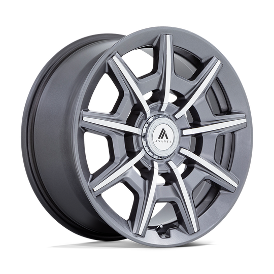 AB041AD20055938 - Asanti ABL-41 Esquire 20X10.5 5X112 / 5X120.65 38mm Gloss Anthracite Bright Machined - Asanti Wheels Canada