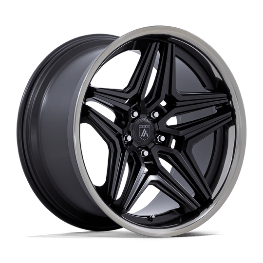 AB046MT20901215 - Asanti ABL-46 Duke 20X9 5X114.3  15mm Satin Black With Ddt Lip - Asanti Wheels Canada
